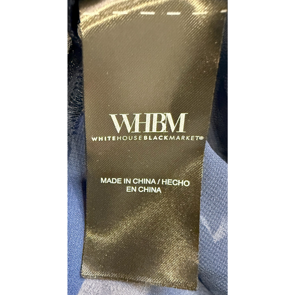 NEW WHITE HOUSE BLACK MARKET WHBM BAY PALMS ECRU SATIN HALTER CINCH MIDI DRESS 8 - Picture 9 of 11